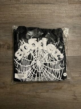 1:1 black and white spider hoodie